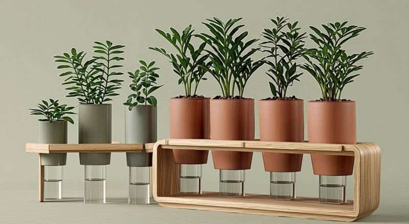 Three propagation stations of different sizes side by side
